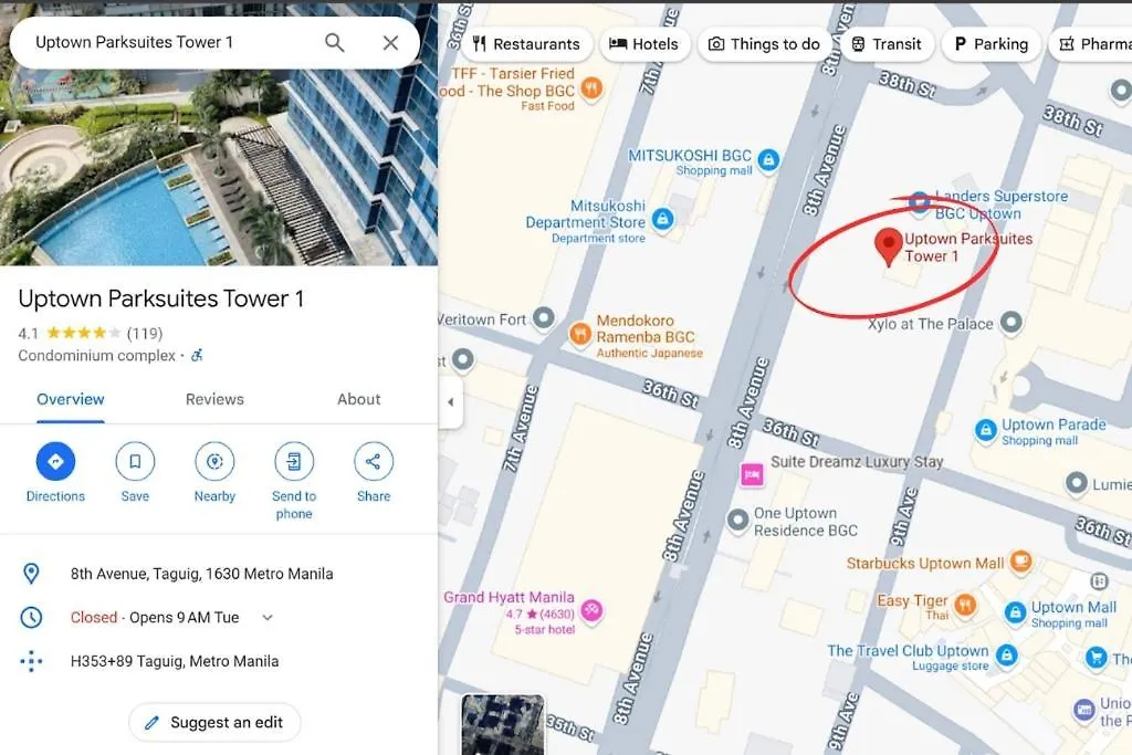 Upscale Bgc Stay Near Mitsukoshi #Upt130G Manila Apartment